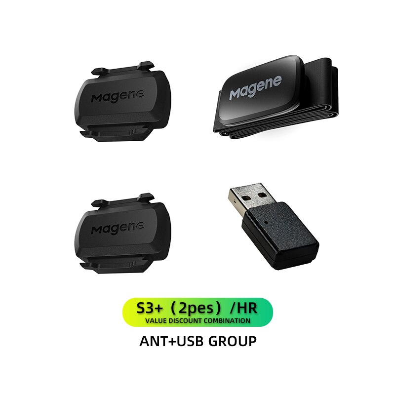 Magene Sensors Cycling S3+ HR ANT+ USB Dual Mode Speed Cadence Heart Rate Sensor Bike Computer Bike Wahoo Garmin XOSS iGPSPORT: Group 7