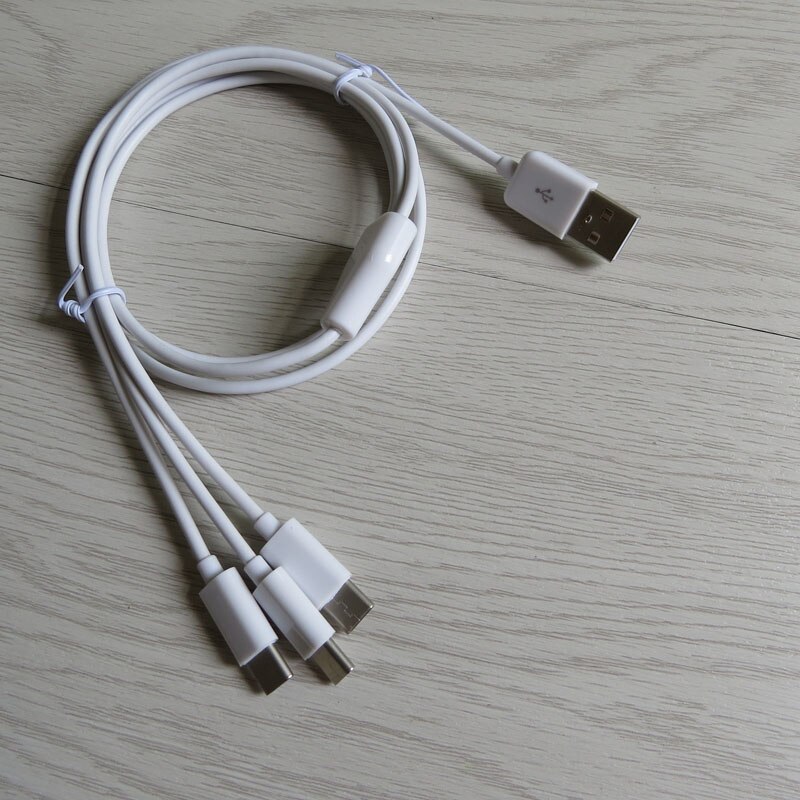 1m 3ft 3 in 1 USB Type C cable Power 3 TYPE C Devices At Once