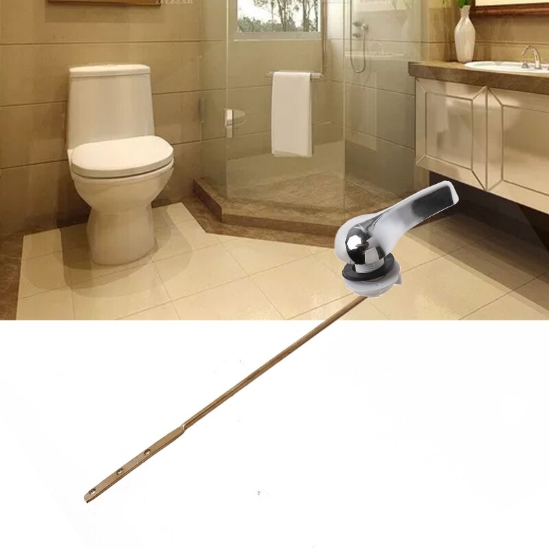 Gammeldags toilet piedestal pande kobberstang håndtag toilet udskiftning tilbehør badeværelse sanitetsartikler dele