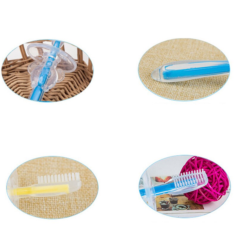 1Stck freundlicher Silikon Muss haben Pflege Zahnbürste Für Baby Weichen Zahnbürste
