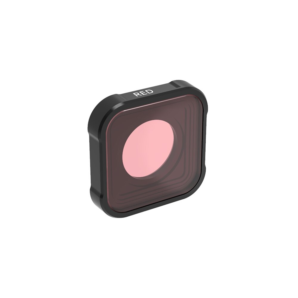 Per I Filtri delle Lenti Gopro Hero 9 Nero Set UV/CPL/ND4/8/16/32/64 di Azione accessori della macchina fotografica Per Go Pro Hero9 Filtro di Colore Alluminio: Red