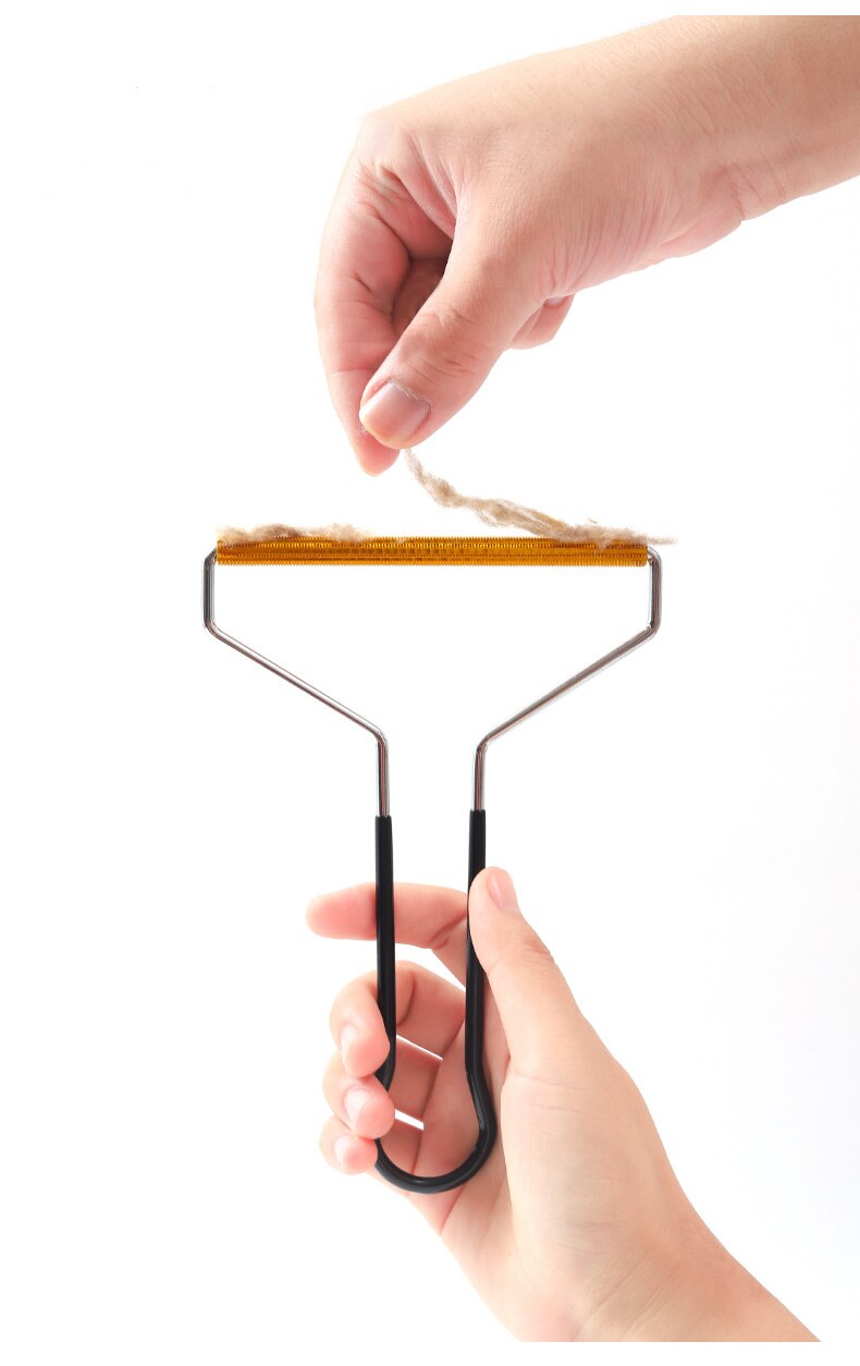 Grattoir manuel en alliage de magnésium pour animaux de compagnie, acier inoxydable, éliminateur de boules pour chats et chiens, fournitures solides et durables pour Nettoyage des animaux de compagnie