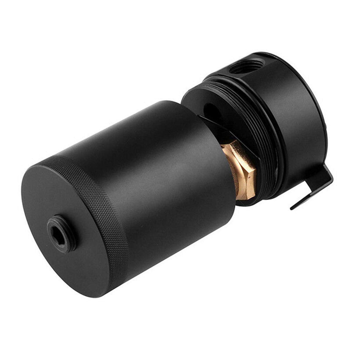 2-Port Oil Catch Tank Reservoir Breather Baffled Universal Air-Oil Separator Pump