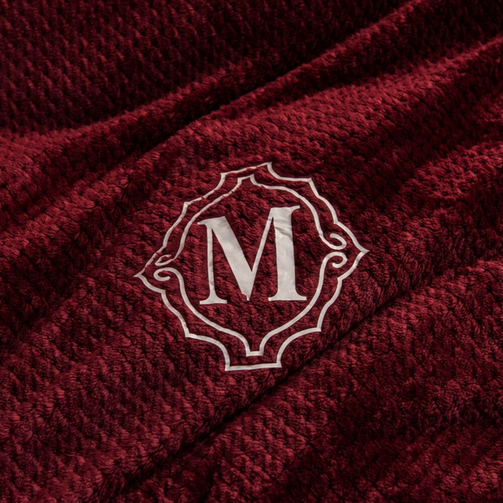 Housse de couette en flanelle rouge vin, ver doux, housse de couette en molleton, 1 pièce, épaisse et chaude