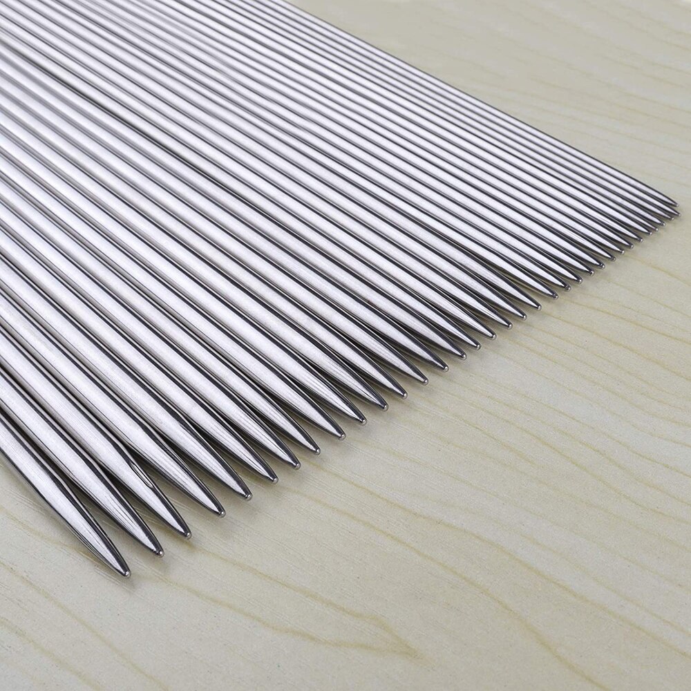 5/25PCS Double Pointed Knitting Needles 20CM Stainless Steel Crochet Hook Sets 2mm-4mm Knitting Pins Set Crochet Needles