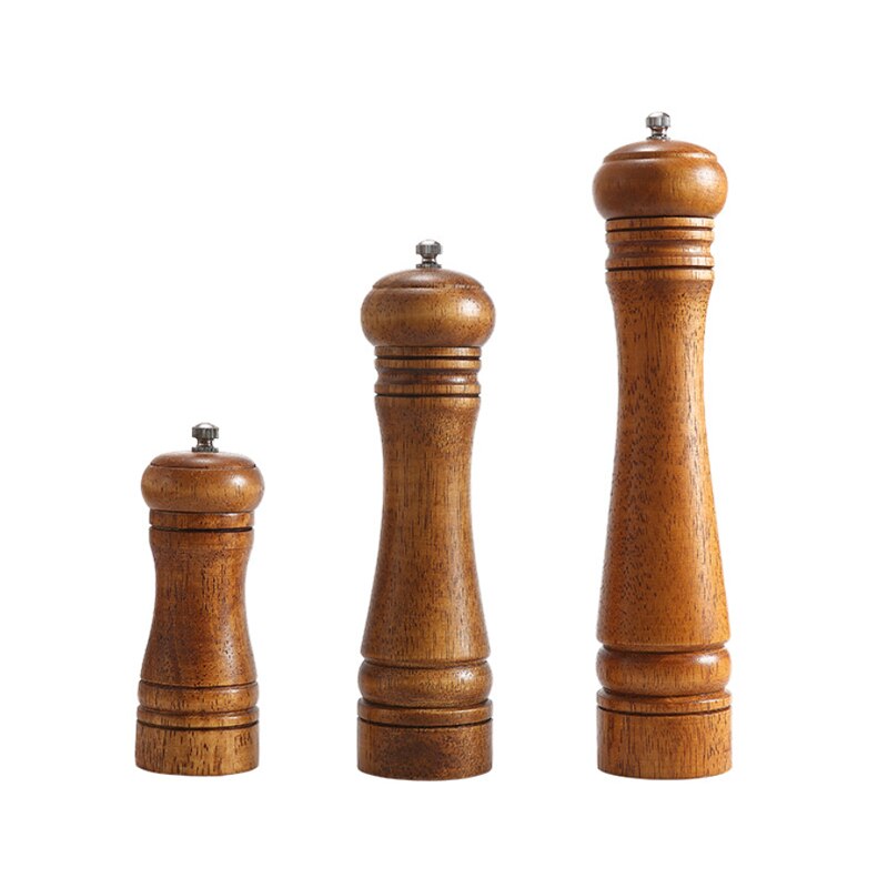 Solid eik keramisk kvern 5 " 8 " 10 " restaurant salt ris pepper mølle kjøkken gadget krydderverktøy