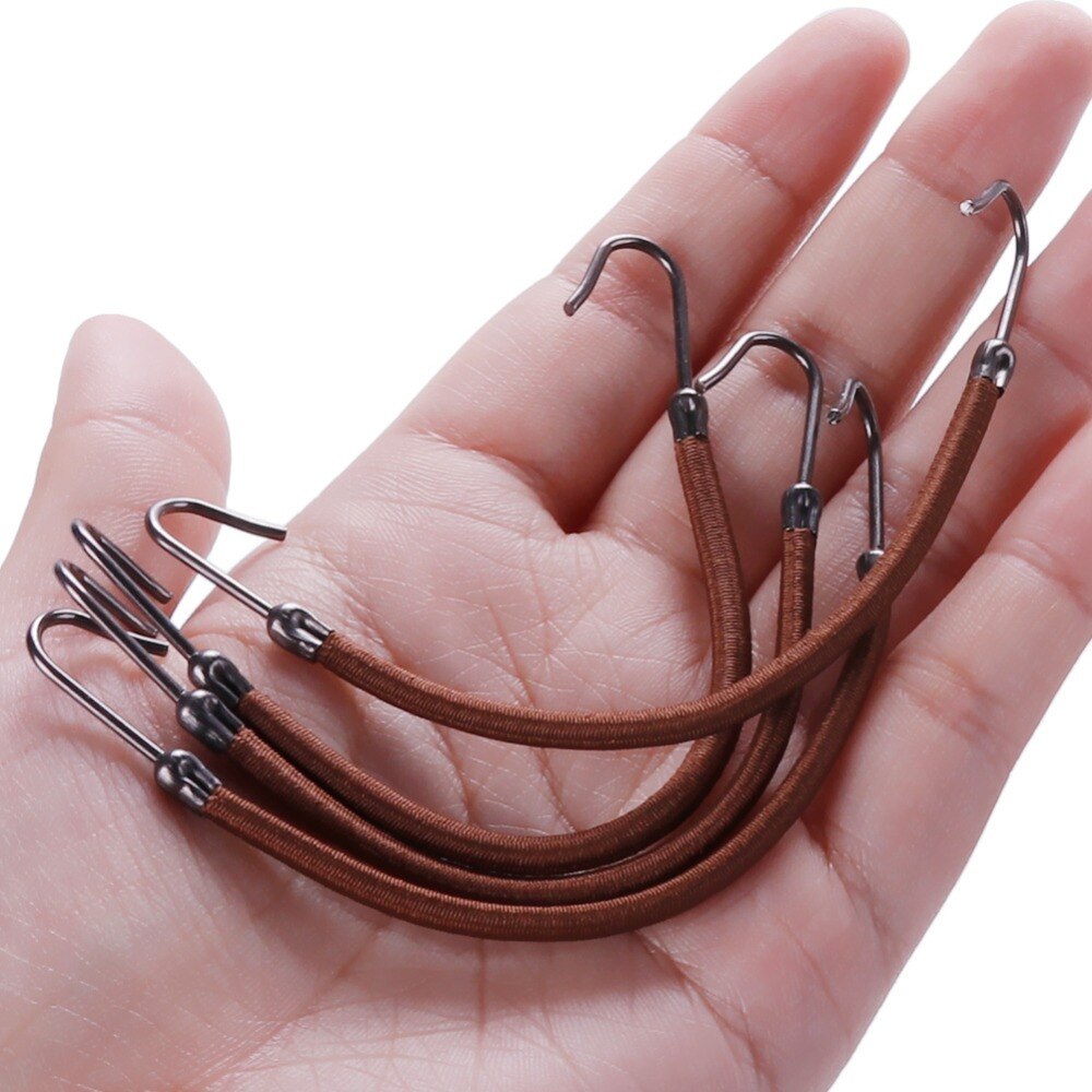 Bandas elásticas para el pelo para mujer, gomas para el pelo con gancho, coletero, herramientas de estilismo para cabello grueso/rizado, 15/18/24/30 Uds.