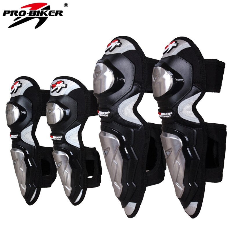 Pro-biker motorrijden knie- en elleboogbeschermers roestvrijstalen schaal motorcross off-road race kniebeschermende kleding