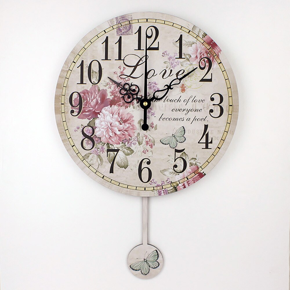 Home Decoration Large Flower Pattern Wall Clock Modern Style Decor Wall Watches Relojes Decoracion Pared