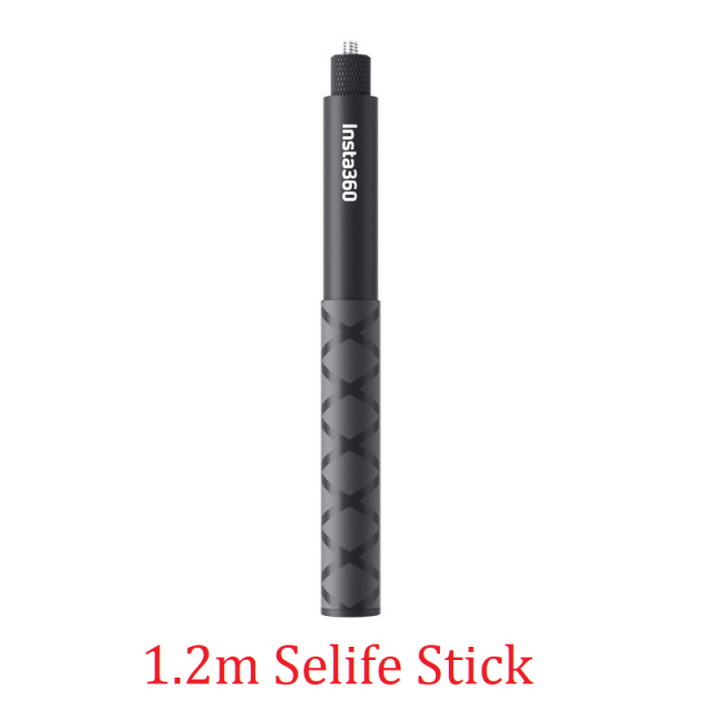 Insta360-Tapa de lente ONE X2, protector de lente, cargador, adaptador de micrófono, funda de buceo, funda de transporte, accesorios originales, One X 2: 1.2m Stick