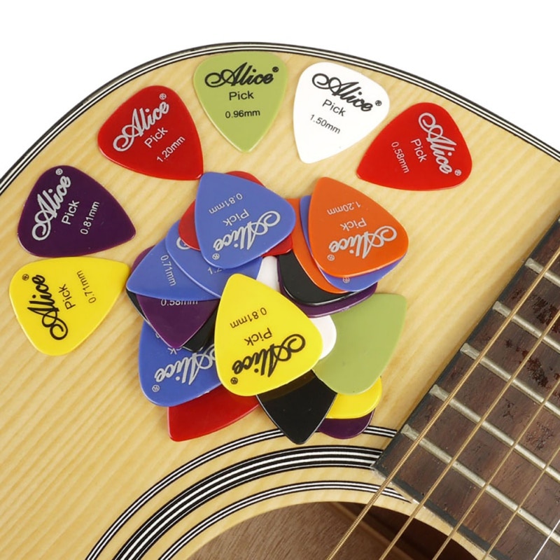 100pcs Guitar Picks Classical Folk Acoustic Guitars Accessories Musical Instruments Abs Plastic Resin Safe Guitar Picks