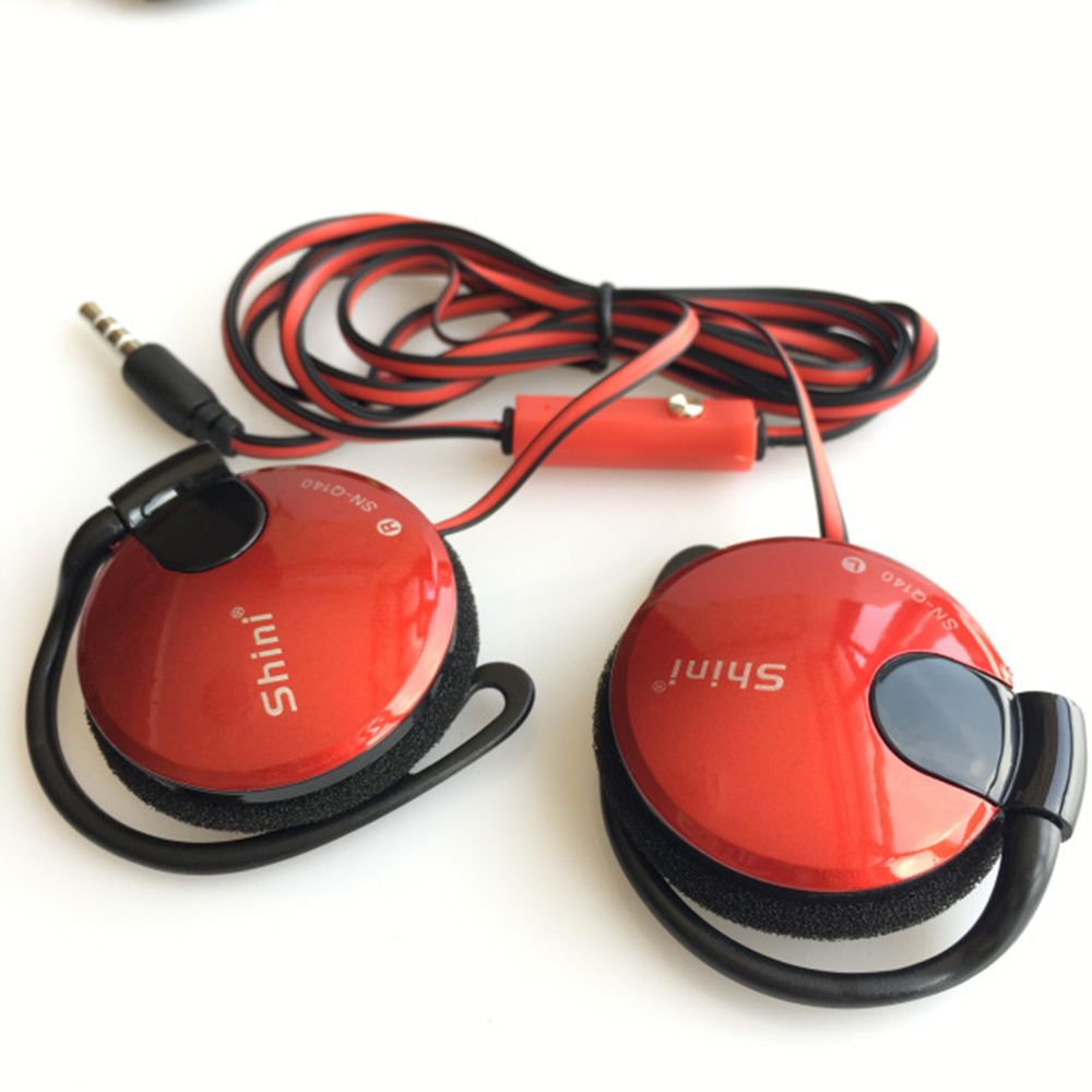 Bass estéreo esporte com fio fone de ouvido gancho fone de ouvido fone de ouvido