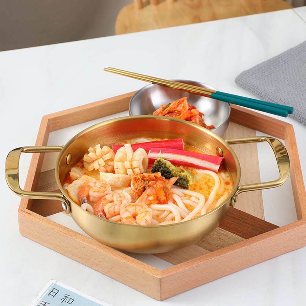 Korean Ramen Noodles Pot Aluminum Soup Pot With Lid Noodles Milk Egg Soup Cooking Pot Fast Heating For Kitchen Cookware