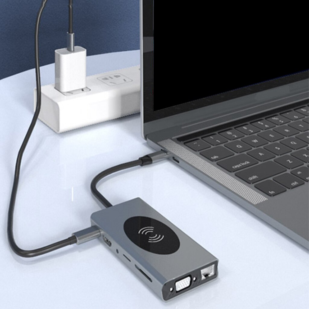 Convertitore portatile RJ45 4K di USB-C Multiport del Hub di USB C 13in1 per Sumsung