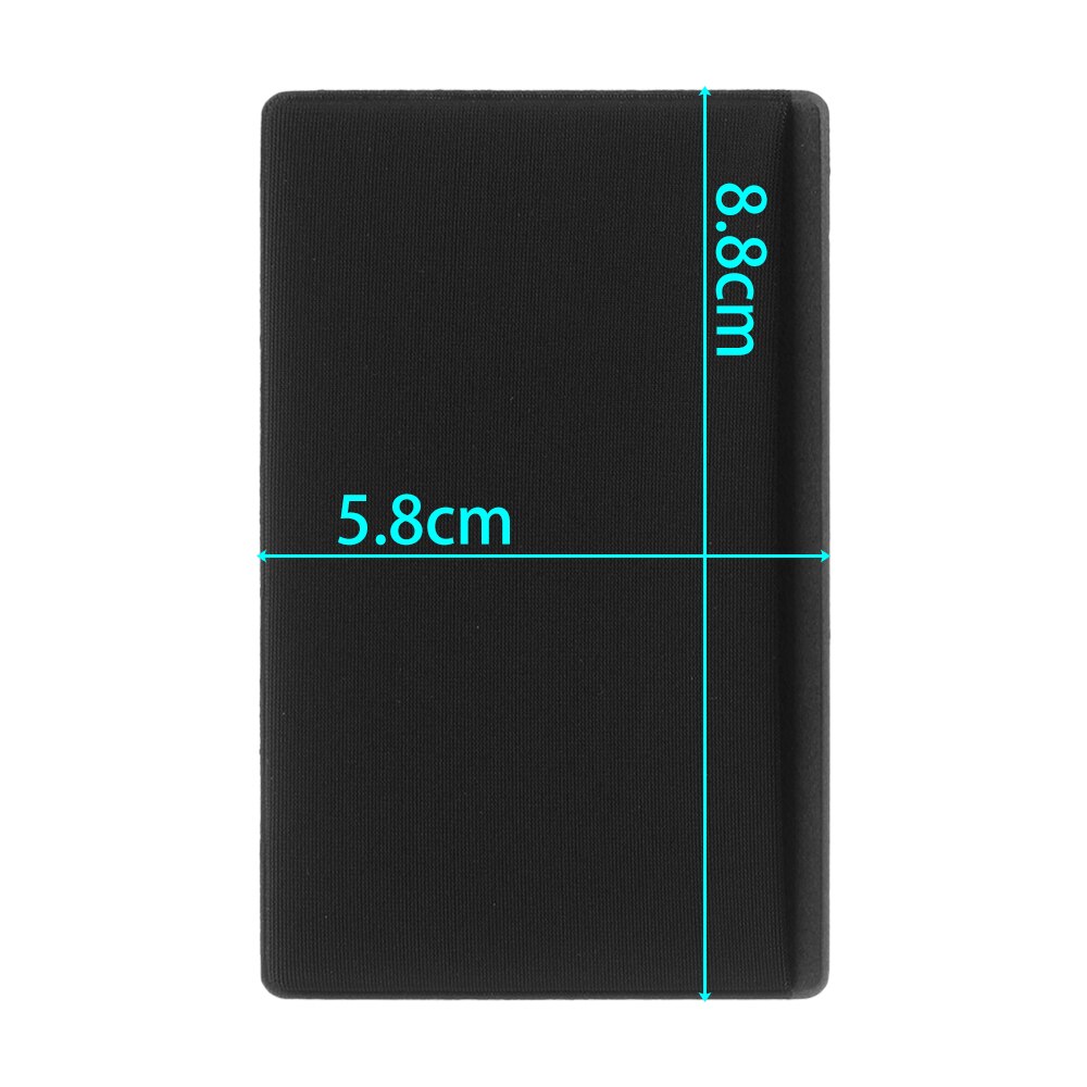 1pc Self-Adhesive Cell Phone ID Credit Card Holder Unisex Elastic Stretch Women Men Sticker Pocket Wallet Case CardCover