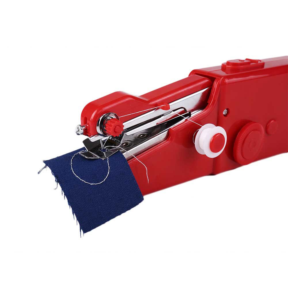 INNE Portable Mini Hand Sewing Machine Household Electric Quick Repair Clothes Straight Stitch Needlework Tool DIY Accessories