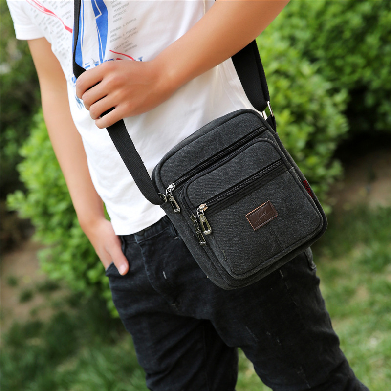 Hommes sacs de messager sac à bandoulière hommes sac de voyage toile sac à main pour homme coréen tendance Simple Pack