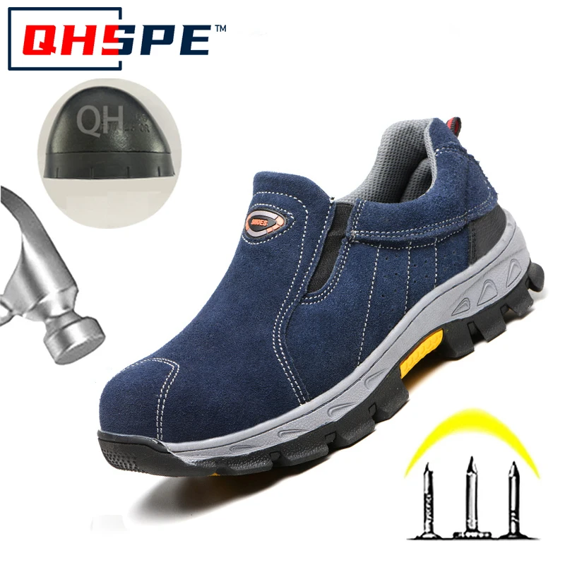 Hochwertige Arbeitssicherheitsschuhe mit Stahlkappe für Herren und Damen, pannensichere Stiefel, rutschfeste Sportschuhe