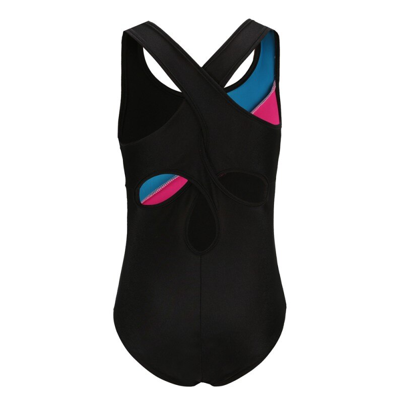 Children Kids Girls Gymnastics Suit Breathable Soft Concise Color Sleeveless Matching Gymnastics Suit Dance Clothes