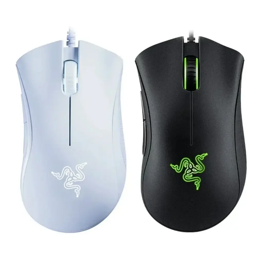 Original Razer DeathAdder Essential Wired Gaming Mouse Mice 6400DPI Optical Sensor 5 Independently Buttons for Laptop PC Gamer
