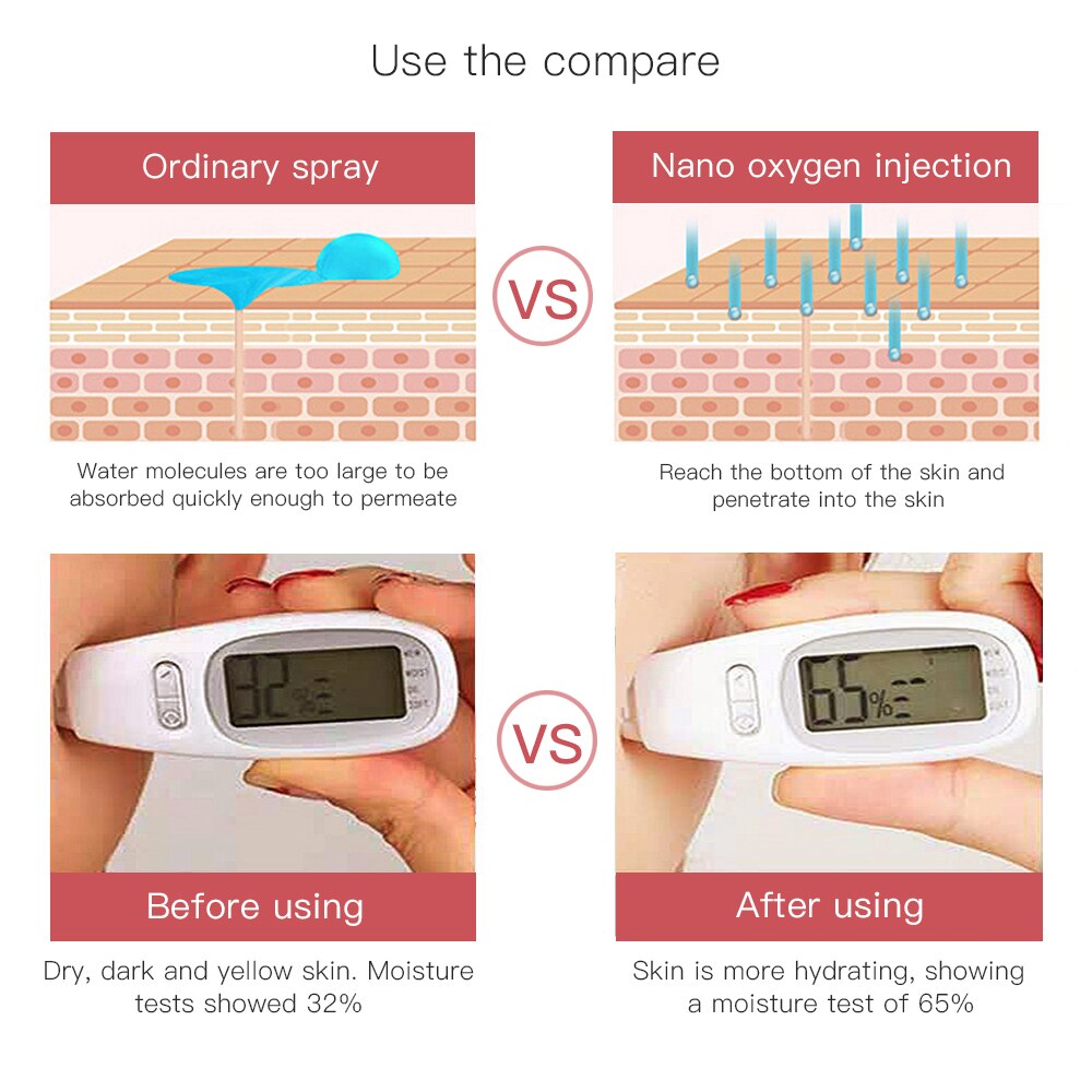 Oxygen Injection Moisturizing Beauty Machine Spray Portable USB Charging Nail Art Face Paint Cake Wireless Beauty Air Brush