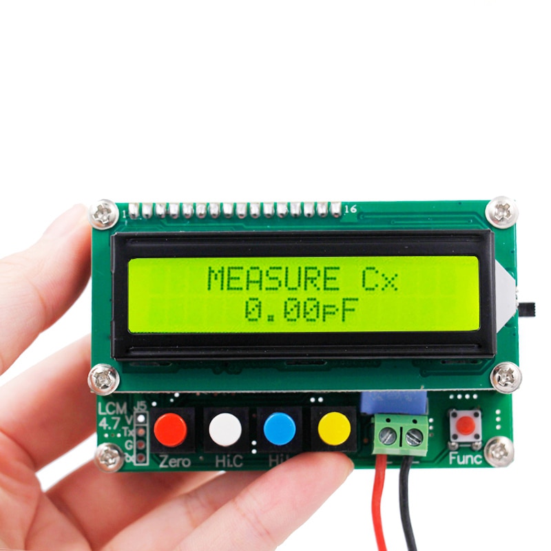 Lc100-Medidor de capacitancia Digital LCD de alta inductancia, probador de frecuencia 1Pf-100Mf