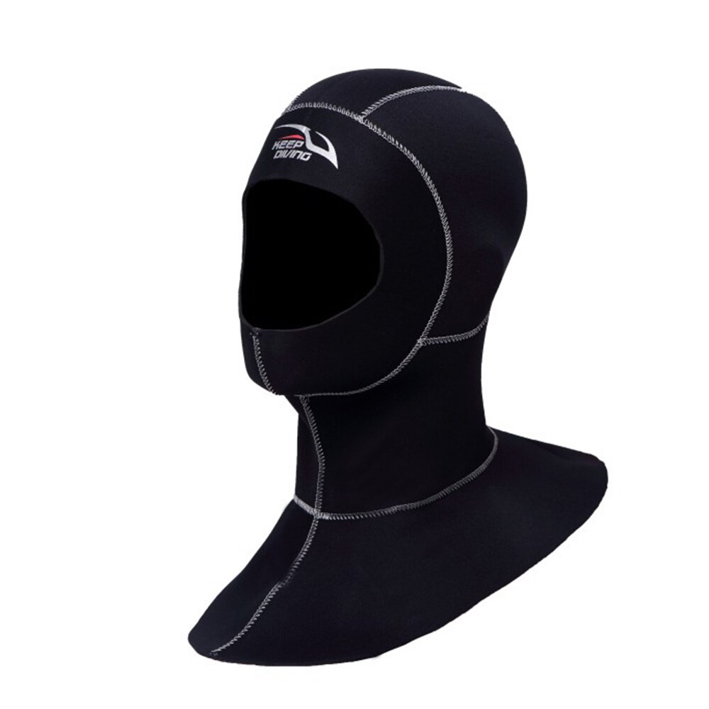 Przechowywać nurkowanie 3mm neoprenowy kaptur nurkowy z ramieniem sprzęt do snorkelingu czapka zimowa pływać ciepły kombinezon łowiectwo podwodne: Silver / XXL