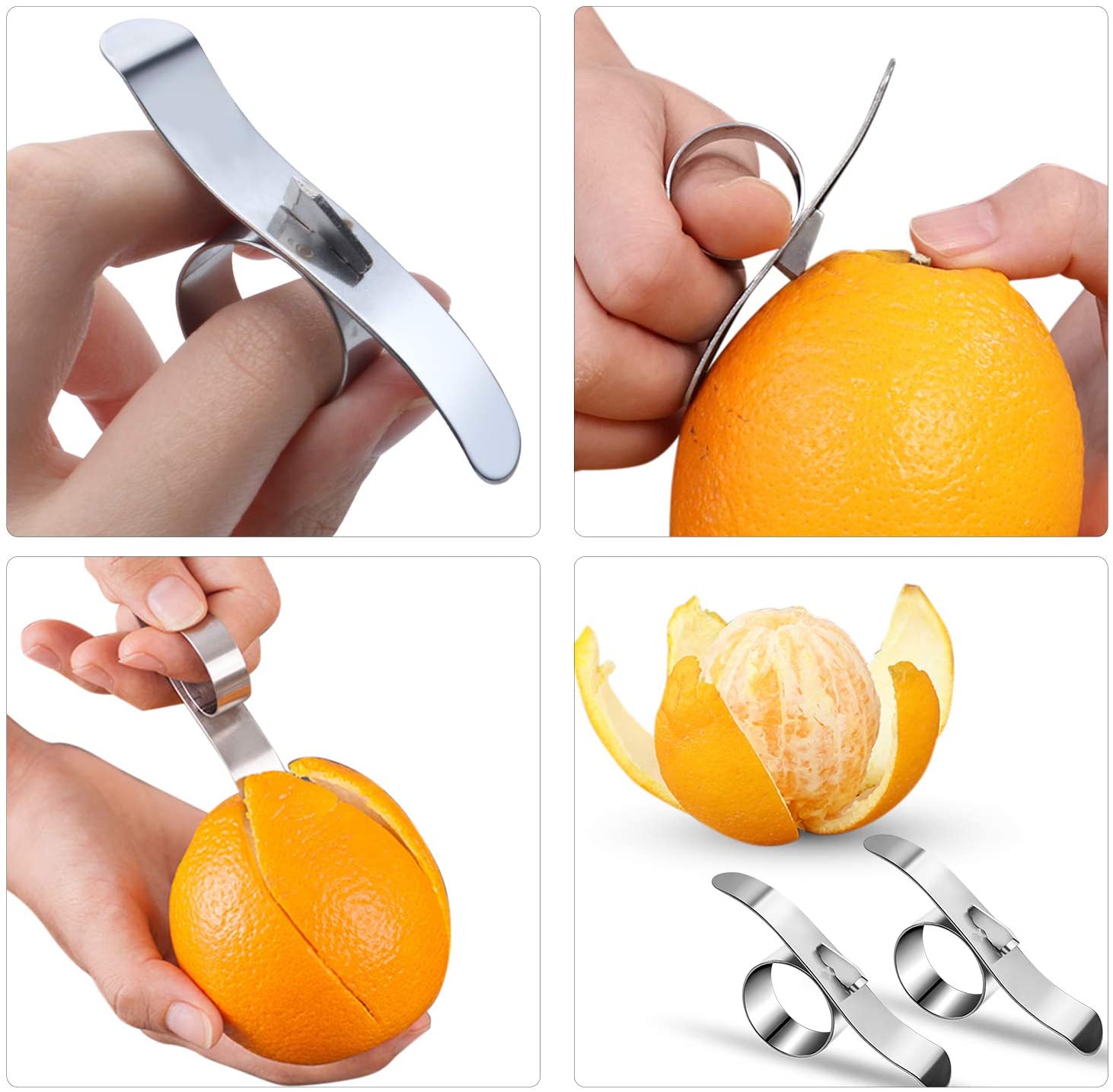 Herramienta peladora de naranja asequible de acero inoxidable, Cosmer pelador de cítricos, cortador de fruta, removedor, accesorios de cocina, cuchillo