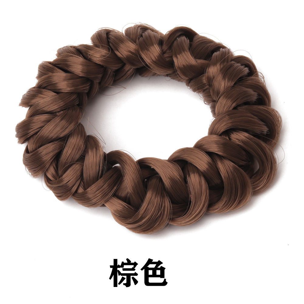 Pruik Paardenstaart Hoofdband Elastisch Weven Vlecht Haarlussen Elastiekje Hairstyling Fixator Styling Tools Haaraccessoires: Bruin