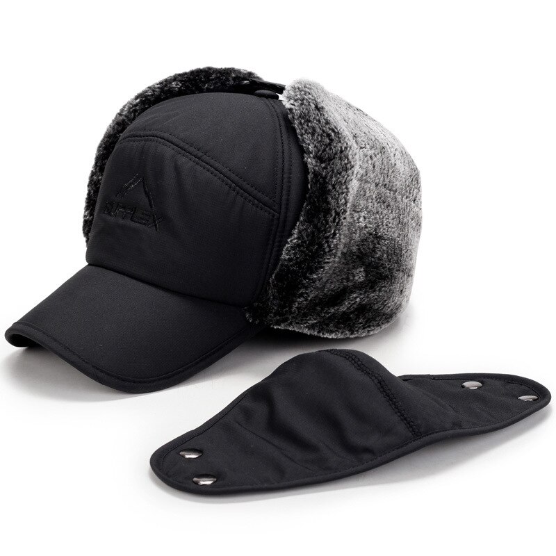 Vinter mænd og kvinder varm fiskeri hat udendørs fortykkelse bjergbestigning kold cap ørebeskyttere holde varm cap