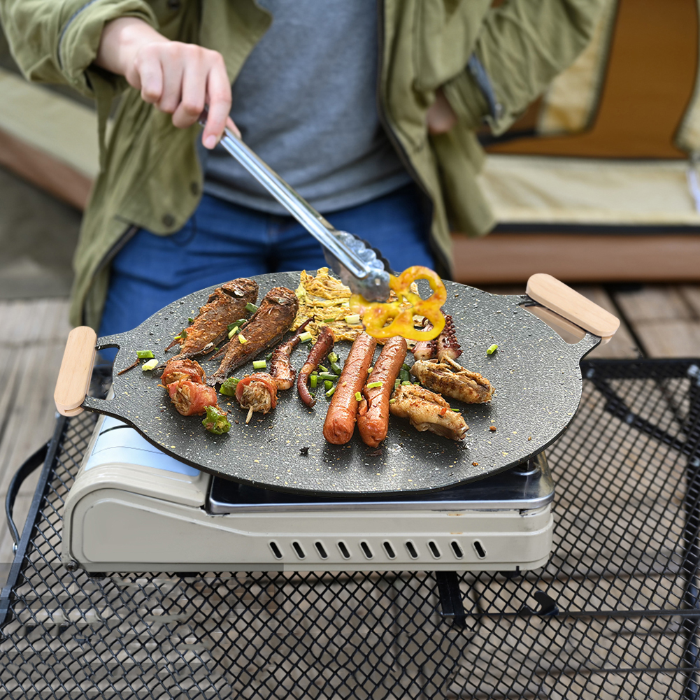 2-20pc Massivholz Grill pfanne isolierter Griff hitze beständiger tragbarer Grill platten griff für Kochgeschirr Saucen pfanne Bratpfanne