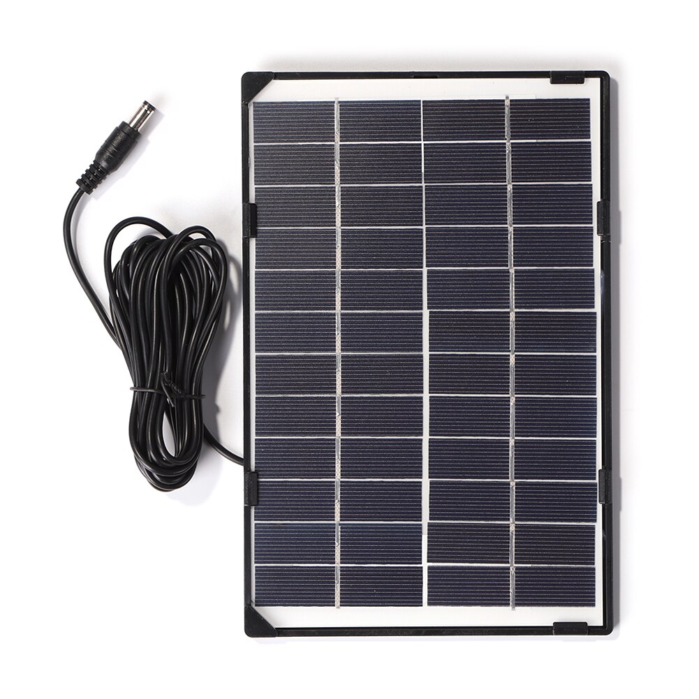 6W 12V Solar Panel Portable Power Bank Solar Cells Battery System for DC Battery Charging Outdoor Accessories