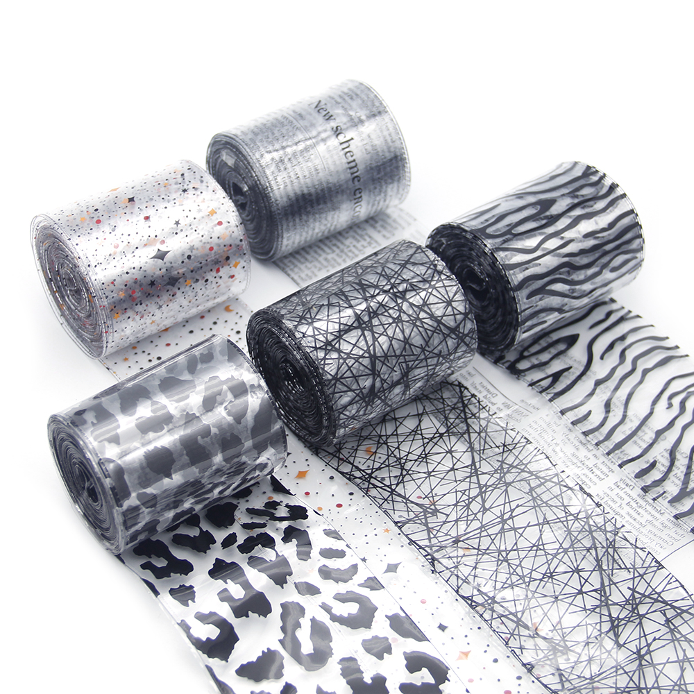 3" 75mm Fill in Transparent Geometric Patterns PVC Leather Ribbon 5 yards(without sequins),DIY Handmade Materials,5Yc7251