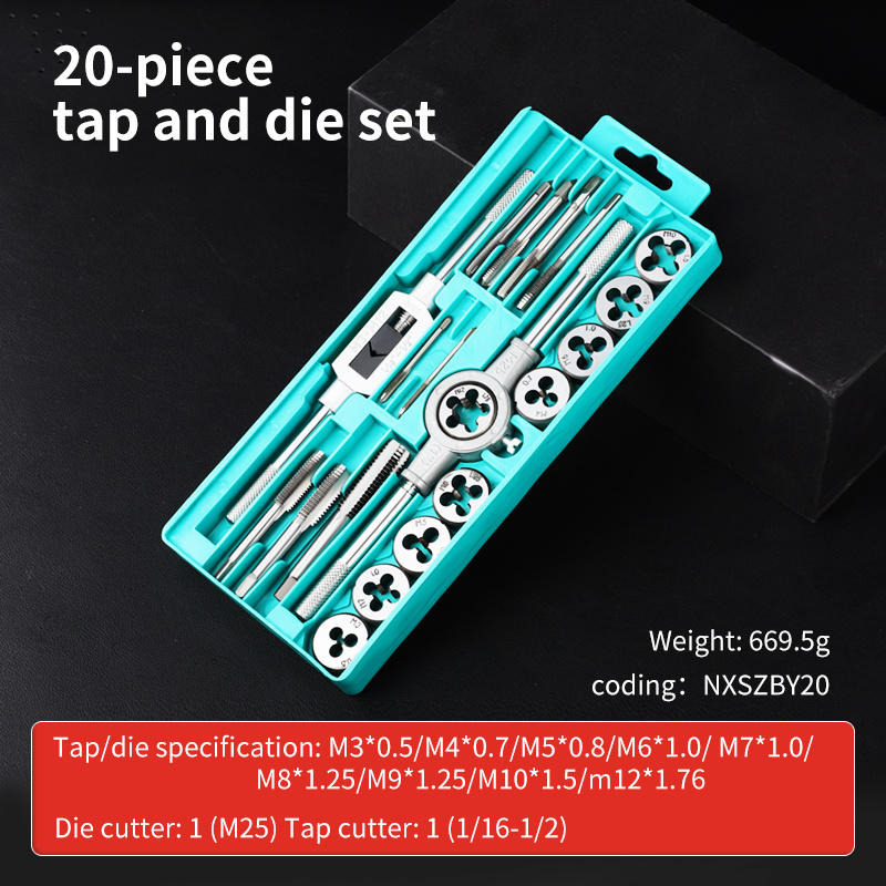 40 st bärbara kranar i flera storlekar, plattor, verktygsfodral, hårdvaruverktyg, bärbara universella kombinationer, legeringsstål: Himmelsblå