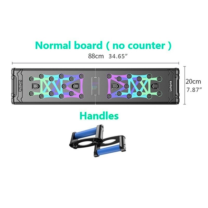 88cm Counting Push Up Board Home Gym Training Pectoralis Arm Muscles Latissimus Dorsi Multifunctional Push-up Brace Stand Plates: Normal board