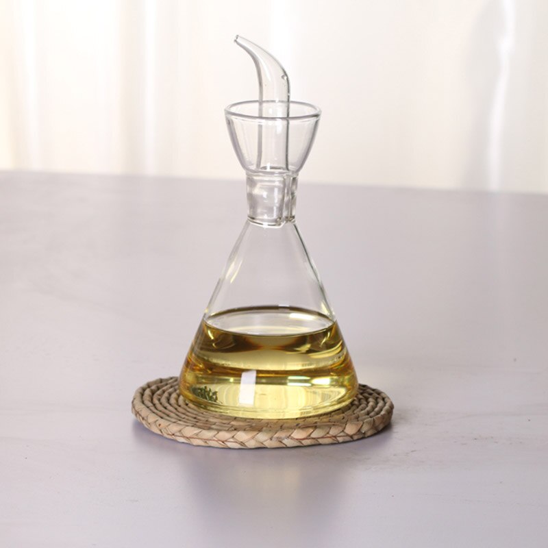 Kitchen special glass oil bottle anti-drip oil bottle oil vinegar bottle salt oiler household