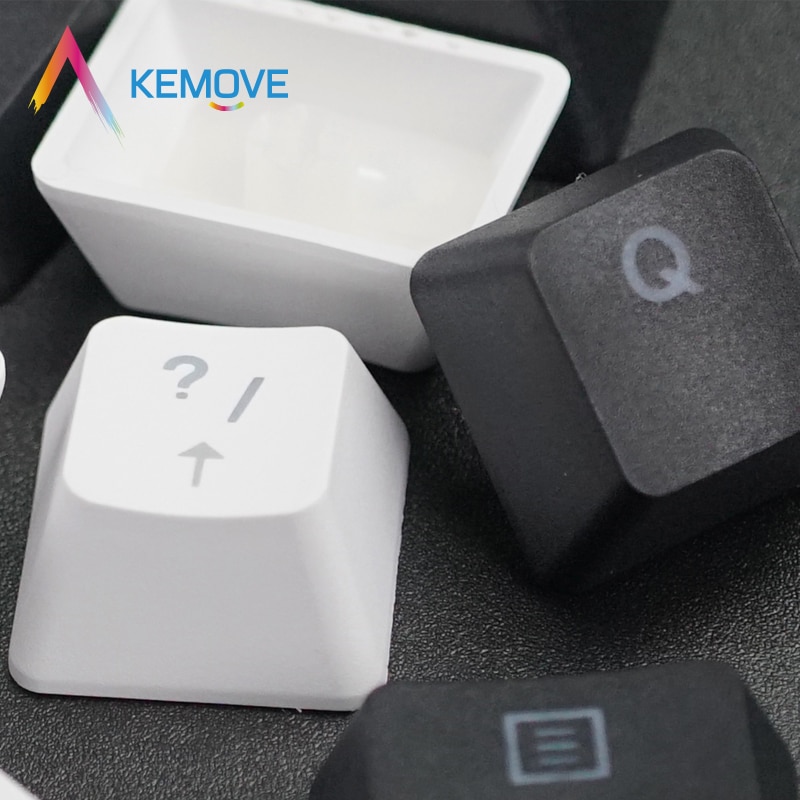 KEMOVE SNOWFOX/SHADOW PBT Double-Shot Keycaps - Curved Standard OEM Profile