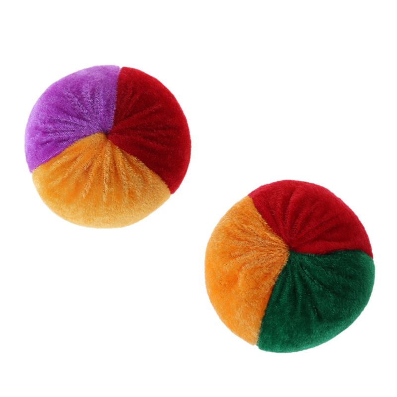 1 Pc Soft Colorful Juggling Ball Handmade Children Footbag Kindergarten Supplies