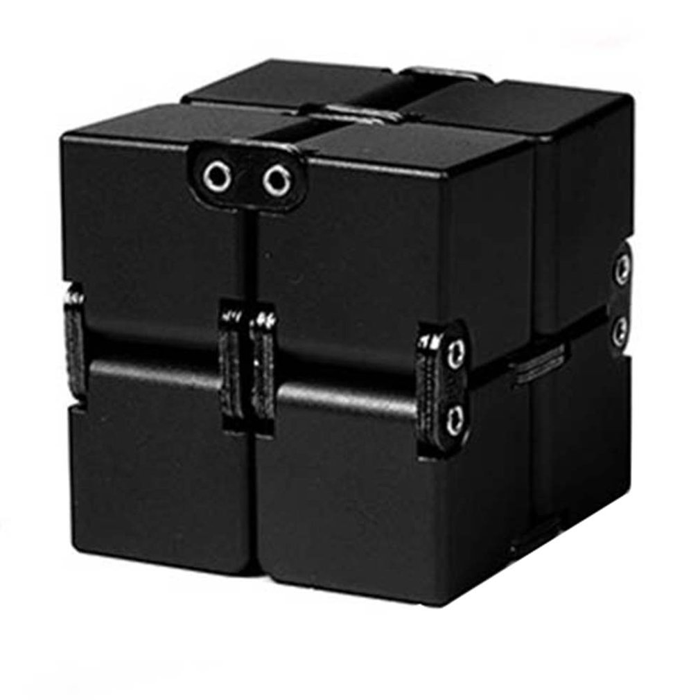 Magische Kubus Aluminium Cube Toys Premium Metalen Vervorming Magische Anti-Stress Cube Stress Reliever Voor Angst