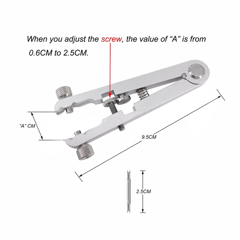 Horloge Armband Tang 6825 Standaard Van Lente Bar Remover Horloge Bands Reparatie Verwijderen Tool