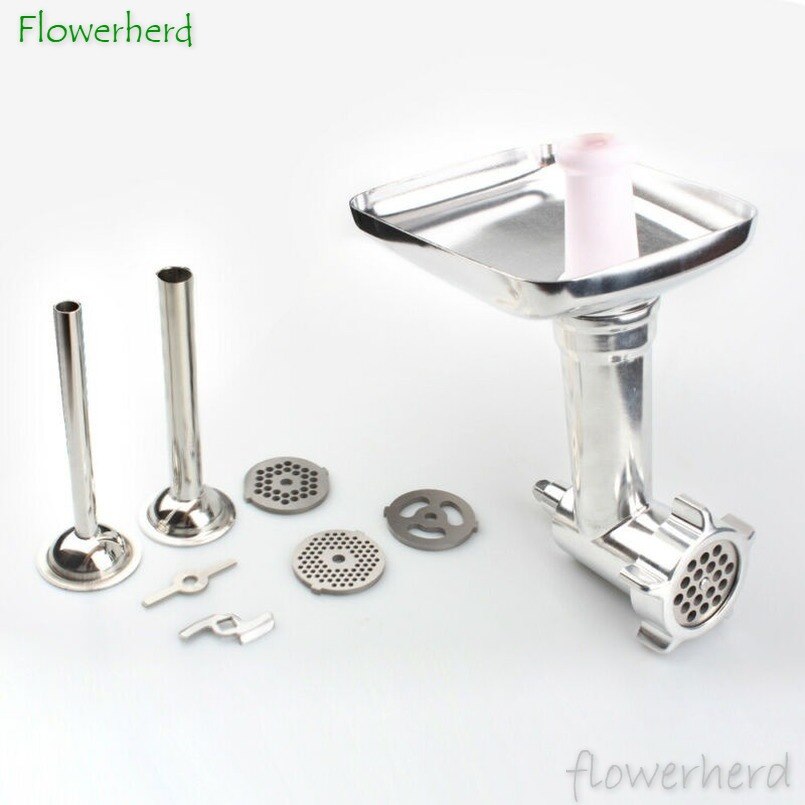 Steel Kitchen Meat Grinder Sausage Stuffer Attachment Stand Mixer Kitchens Accessories