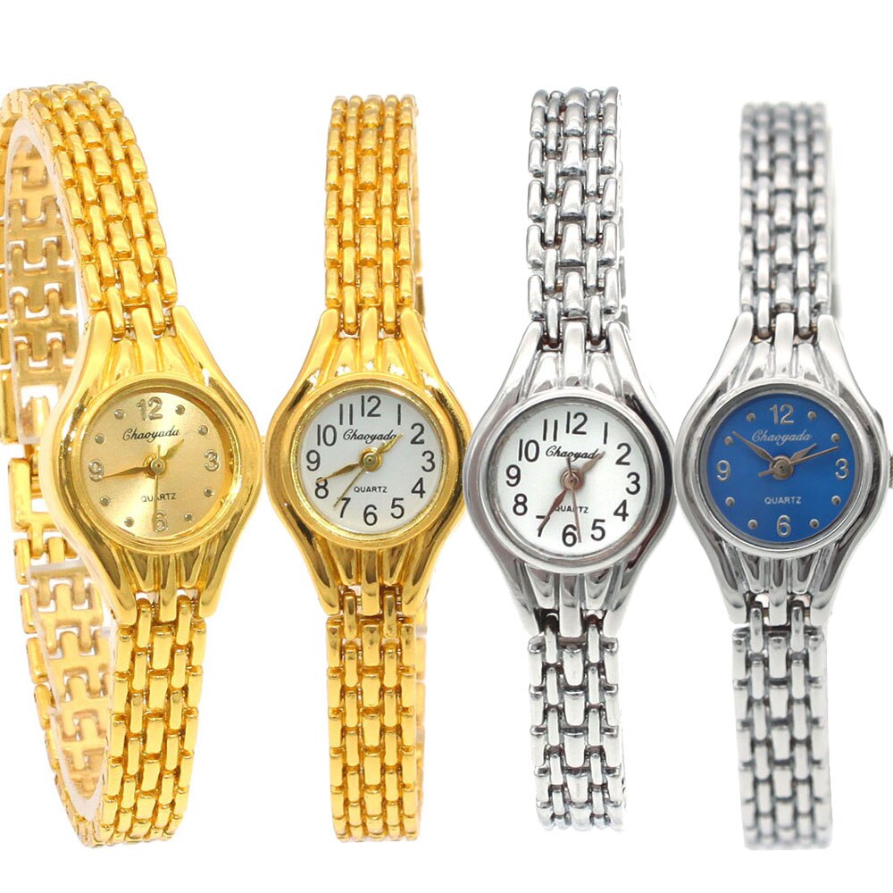 Söt dam armband klocka mujer golden relojes liten urtavla kvarts klocka populär armbandsur timme kvinnliga dam klockor
