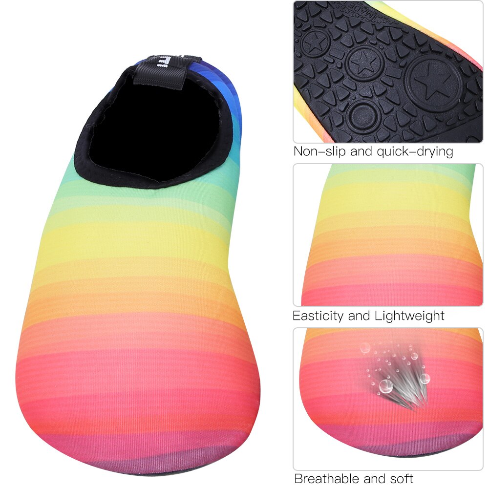 Elastisch zacht materiaal 1 paar dames blotevoeten waterschoenen ademende duiksokken voor waterschoenen strand antislip zwemmen aan zee