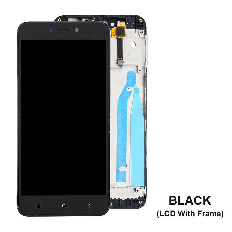 Originele Xiaomi Redmi 4X Lcd-scherm 5.0 "Touch Screen Digitizer Met Frame: Black with Frame