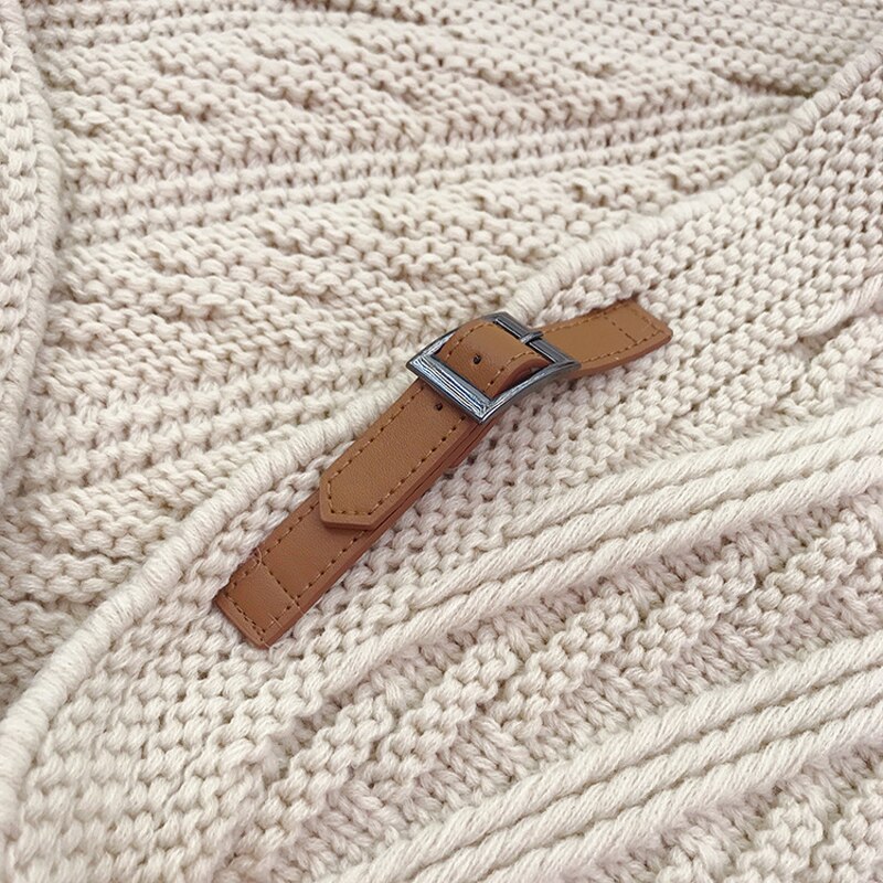Niwicee Dames Sjaal Driehoek, Shawl Met Knoop, Driehoekige Sjaal Met Strepen, Warm, Zacht, Met Patroon, Effen, Voor Herfst, Winter, Als Cadeau, Halsdoek Voor Vrouwen, Multicolor-12, 1 Stuk, Eén