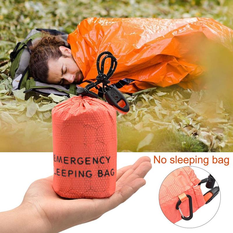 Slaapzak Opbergtas Kleine Ronde Buitenste Zakken Pe Aluminium Emergency Zak Wandelen Film Trekkoord Outdoor Camping K1M5