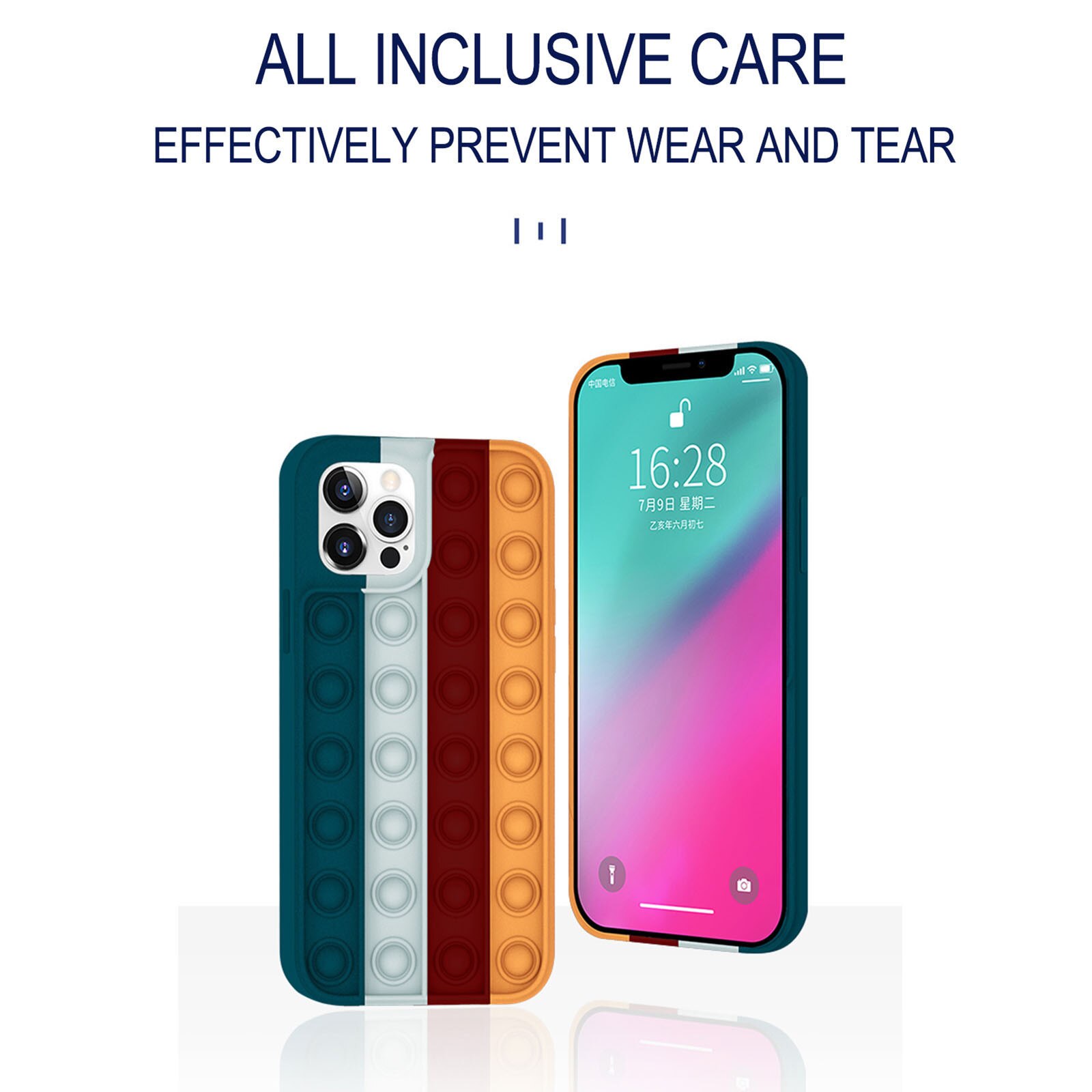 Zappeln Einfache Grübchen Spielzeug Weiche Silikon Dekompression praktisch fallen Denken Schach Telefon Hülse Abdeckung Für IPhone11Profi Max