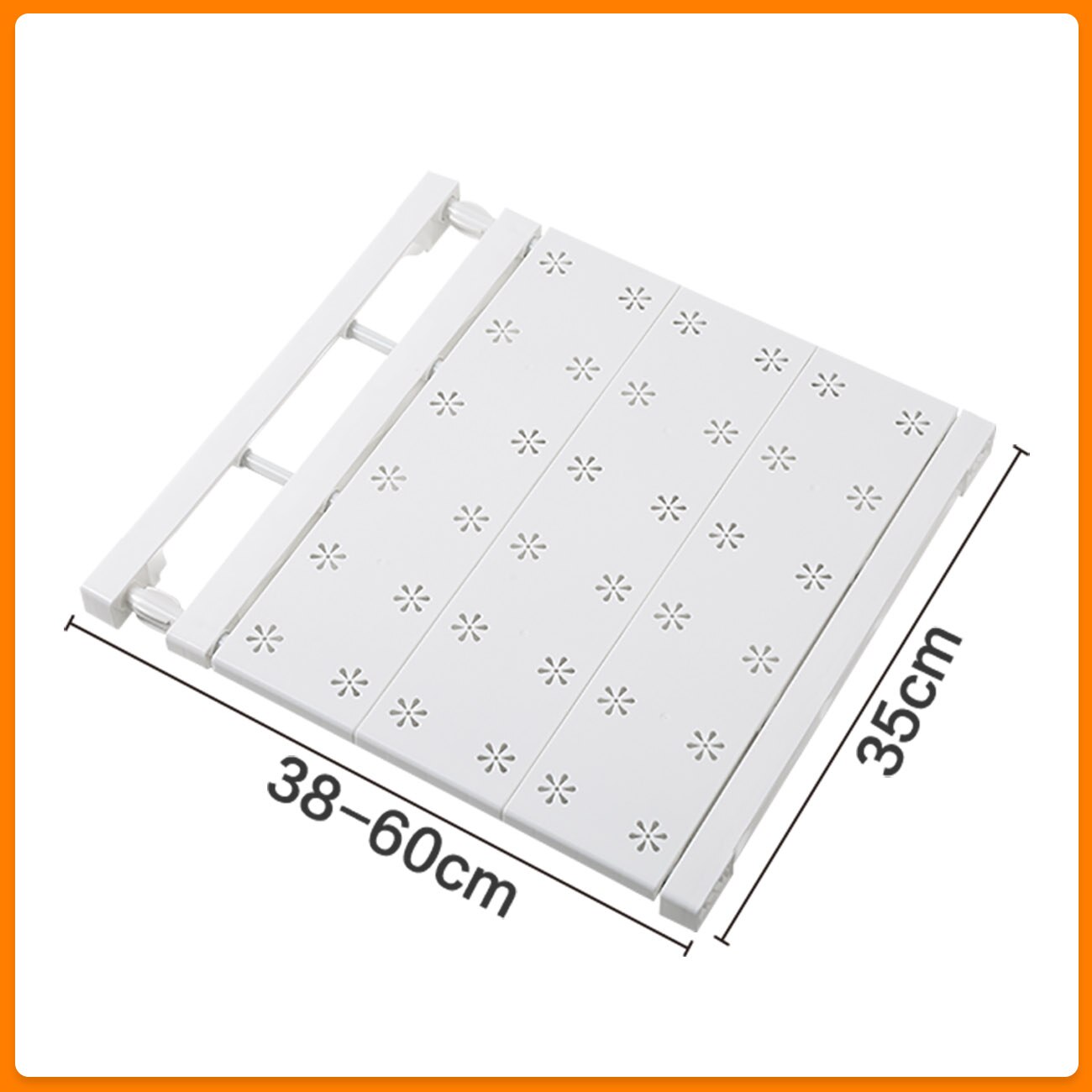 Adjustable Closet Shelf Wardrobe Storage Rack Closet Organizer Shelf Dividers Cabinets Layered Partition Home Storage Shelves: W35 L38-60