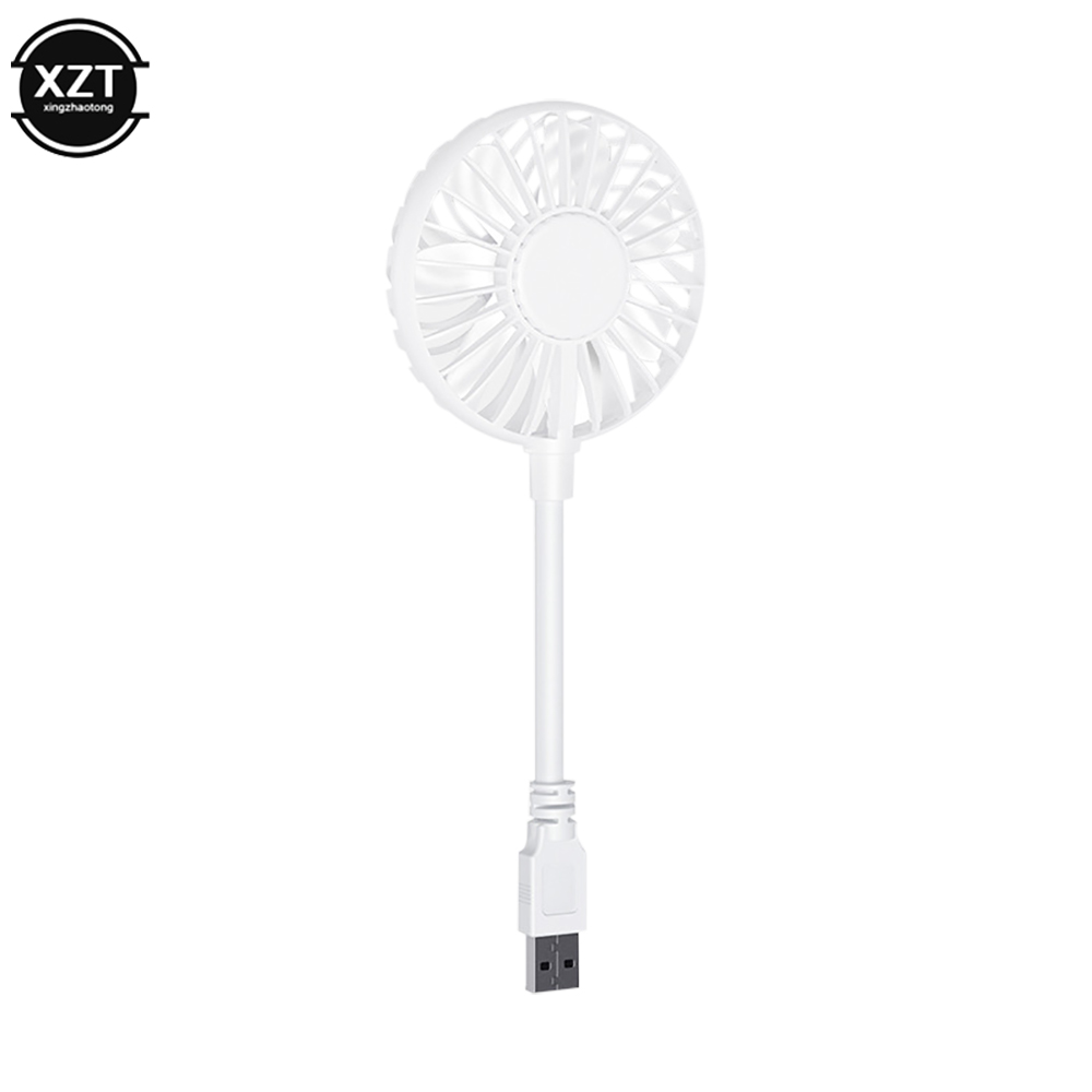 Portable USB Fan Air Cooler Fan Summer Camping Office Table Fan Ventilador Mini USB Cooling Fan For Power Bank Notebook Computer: WHITE