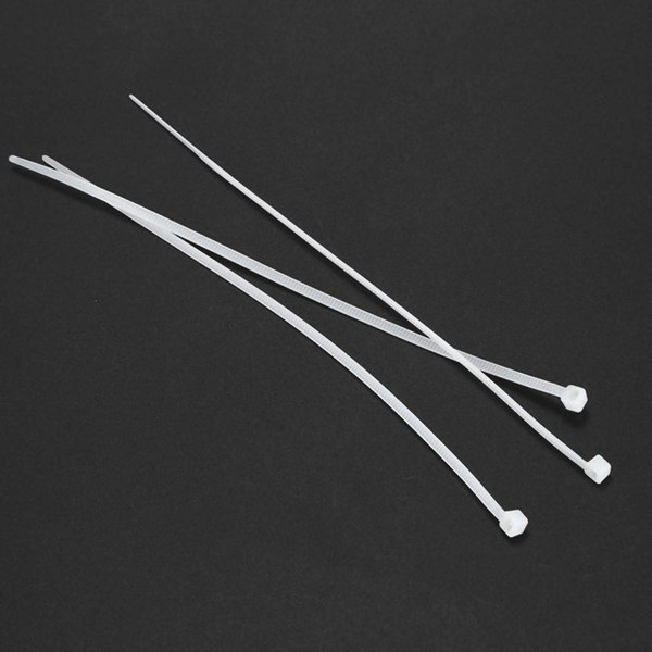 6 Inch Nylon Cable Ties in Black and White, 200 Pieces